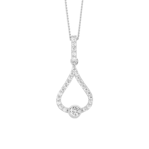 Sterling silver Cz pendant