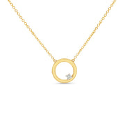 9ct Lab Diamond Pendant