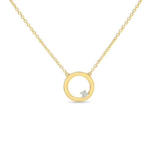 9ct Lab Diamond Pendant