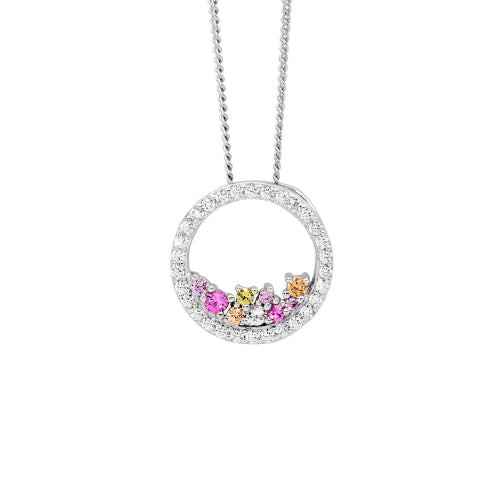 Sterling silver CZ necklace
