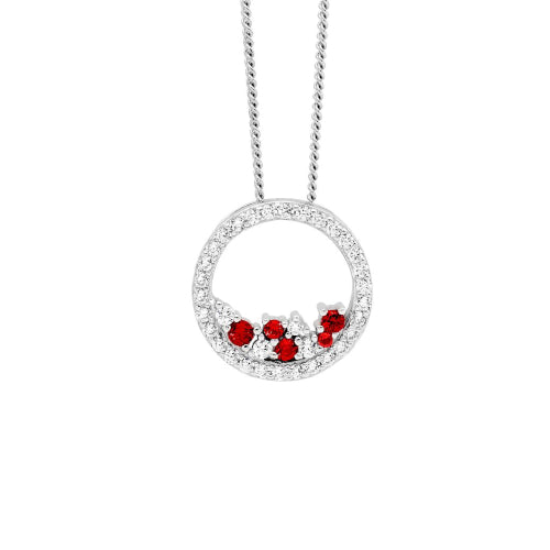 Sterling silver CZ necklace