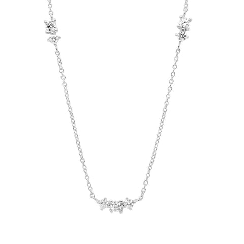 Silver & CZ necklace