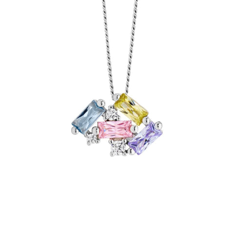 Staggered multi CZ pendant