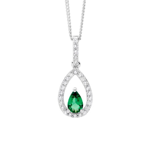Open teardrop necklace