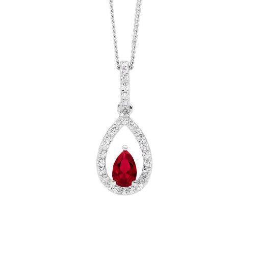 Open teardrop necklace