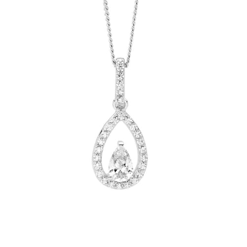 Open teardrop necklace