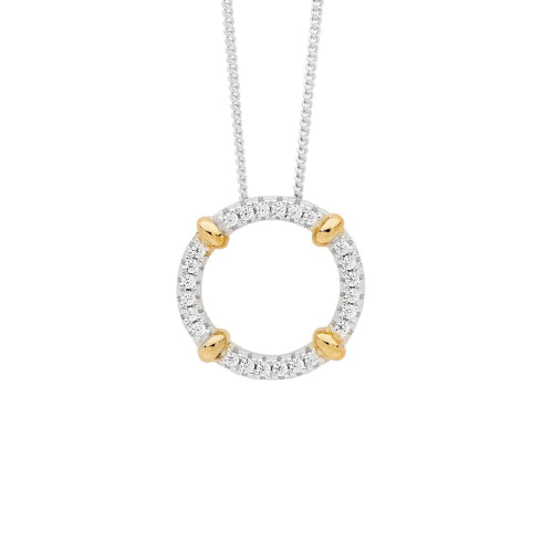 CZ Circle Pendant