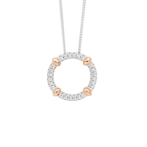 CZ Circle Pendant