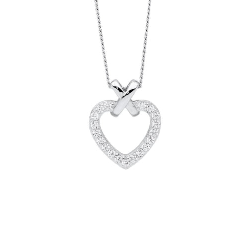 Silver heart pendant