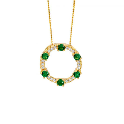 Circle Pendant And Chain