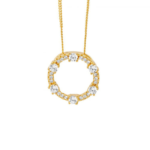 Circle Pendant And Chain