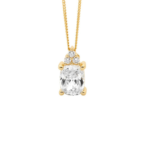 Gold Plated Cz Necklace