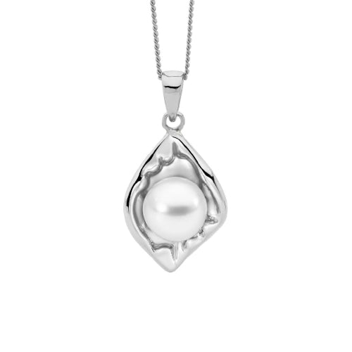 Sterling Silver Pearl Necklace