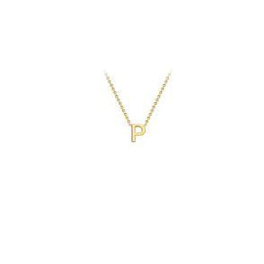 9ct gold inital necklace