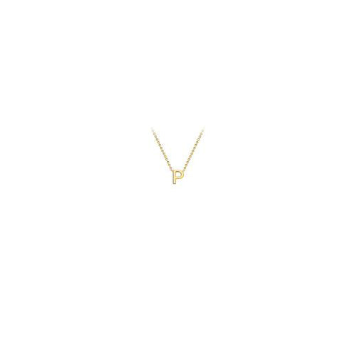 9ct gold inital necklace