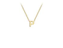 9ct gold inital necklace