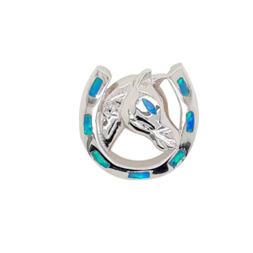 sterling silver horseshoe pendant