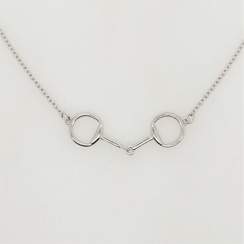 Sterling Silver Snaffle necklace. Silver
