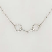 Sterling Silver Snaffle necklace. Silver