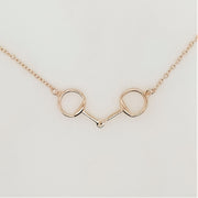 Sterling Silver Snaffle necklace. Silver