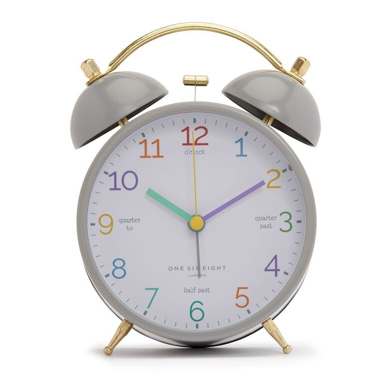 Learn The Time Alarm Clock Grey