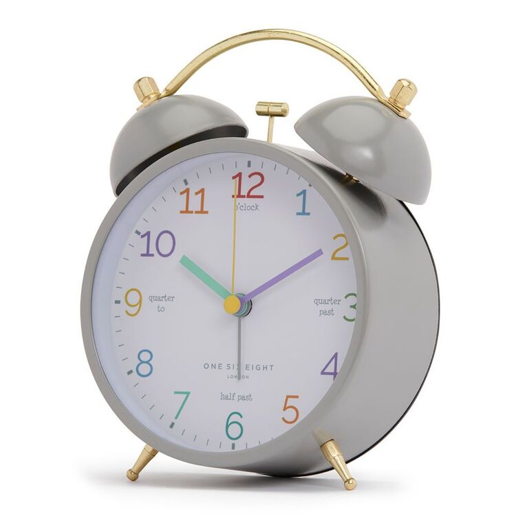 Learn The Time Alarm Clock Grey