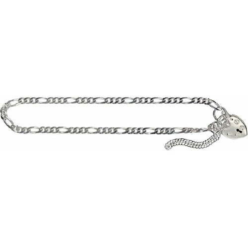 Sterling silver figaro bracelet