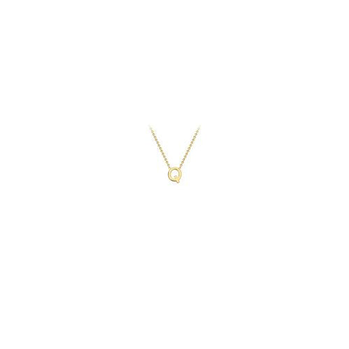 9ct gold inital necklace