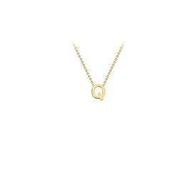 9ct gold inital necklace