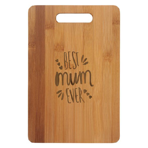 Engraved bamboo board