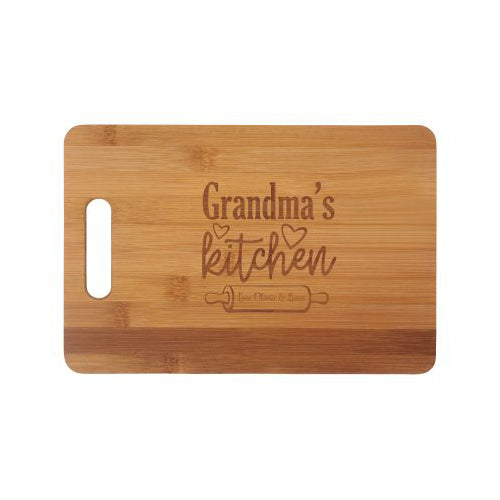Engraved bamboo board