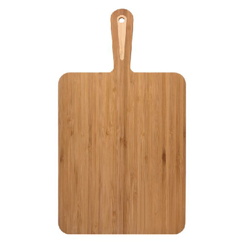 Engraved bamboo board with handle