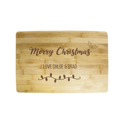 Engraved bamboo board