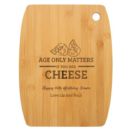 Engraved bamboo board