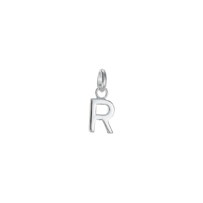 Sterling silver R initial