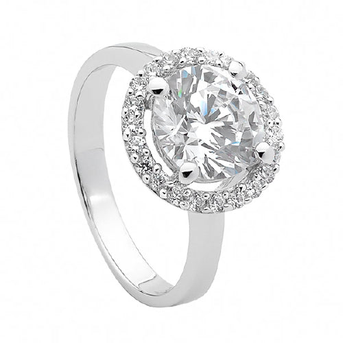 Sterling silver CZ ring