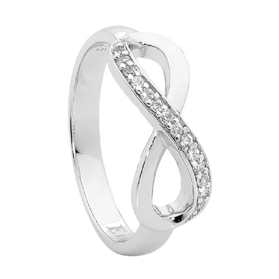 Sterling silver infinity ring