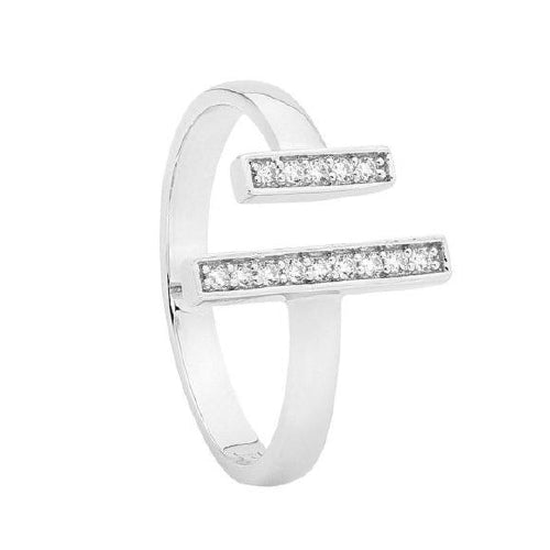 Sterling silver CZ ring