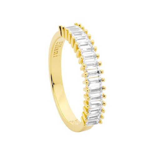 Gold plated CZ ring