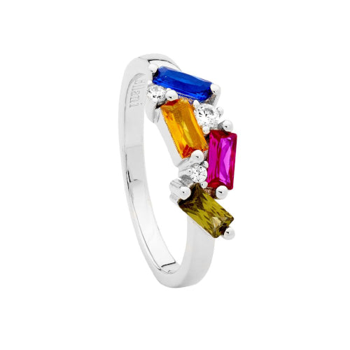Staggered multi cz ring