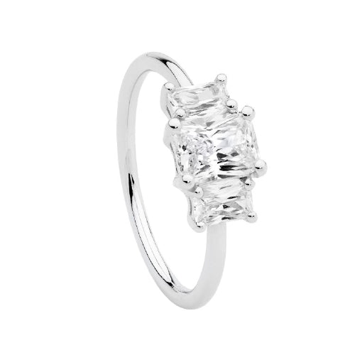 Raadiant Cut CZ Ring
