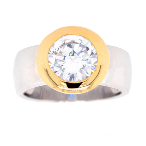 Sterling silver cz ring