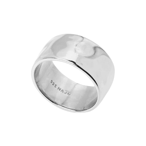 Sterling Silver Beaten Ring