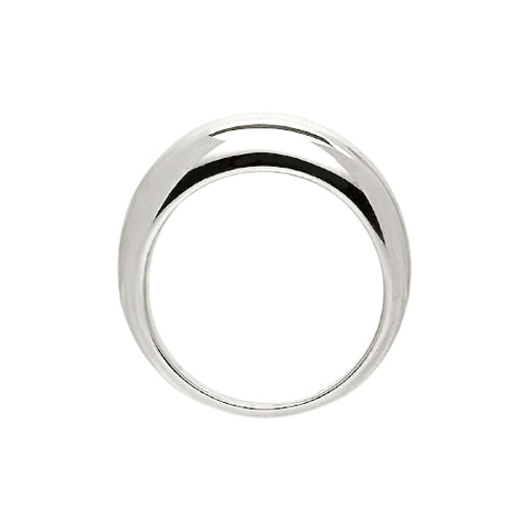 Silver domed ring by Najo