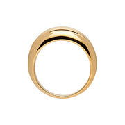 Yellow gold plated dome ring by Najo