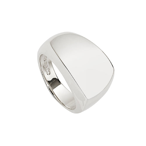 Silver wedge shaped ring by Najo