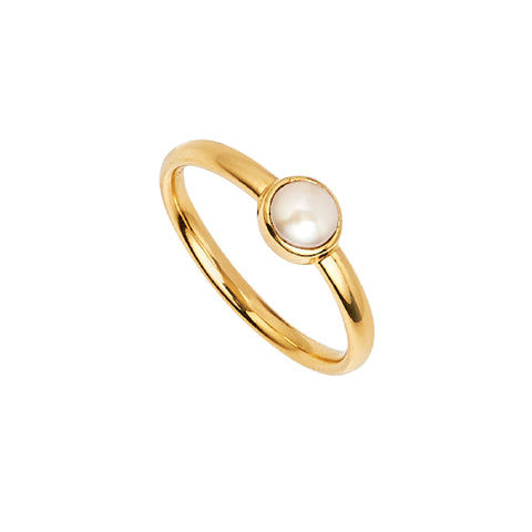 Pearl & gold ring by Najo