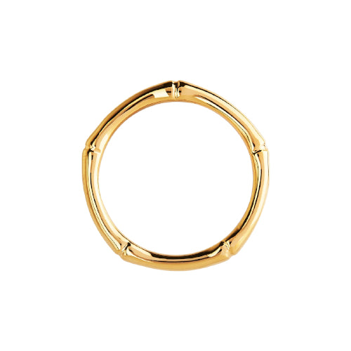 Gold plated bamboo ring