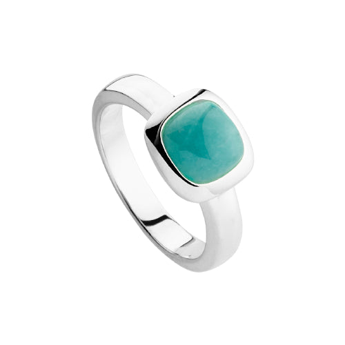 Amazonite silver ring
