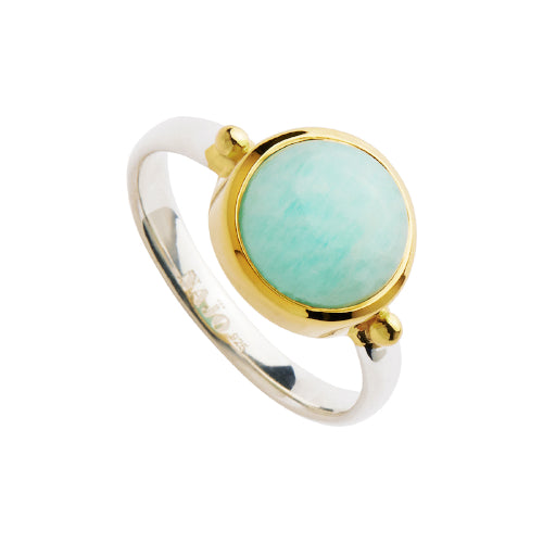 Amazonite Bezel Set Ring